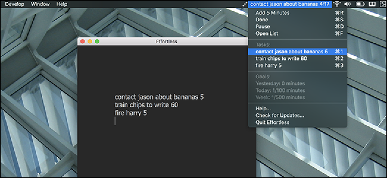 Mühelos ist eine absolut einfache Liste und ein Timer für macOS