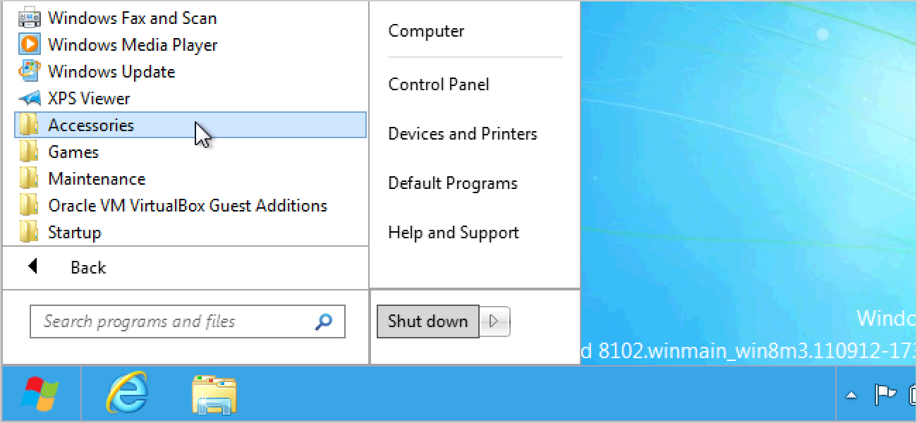 Verwenden Sie das Windows 7-Startmenü, den Explorer und den Task-Manager in Windows 8