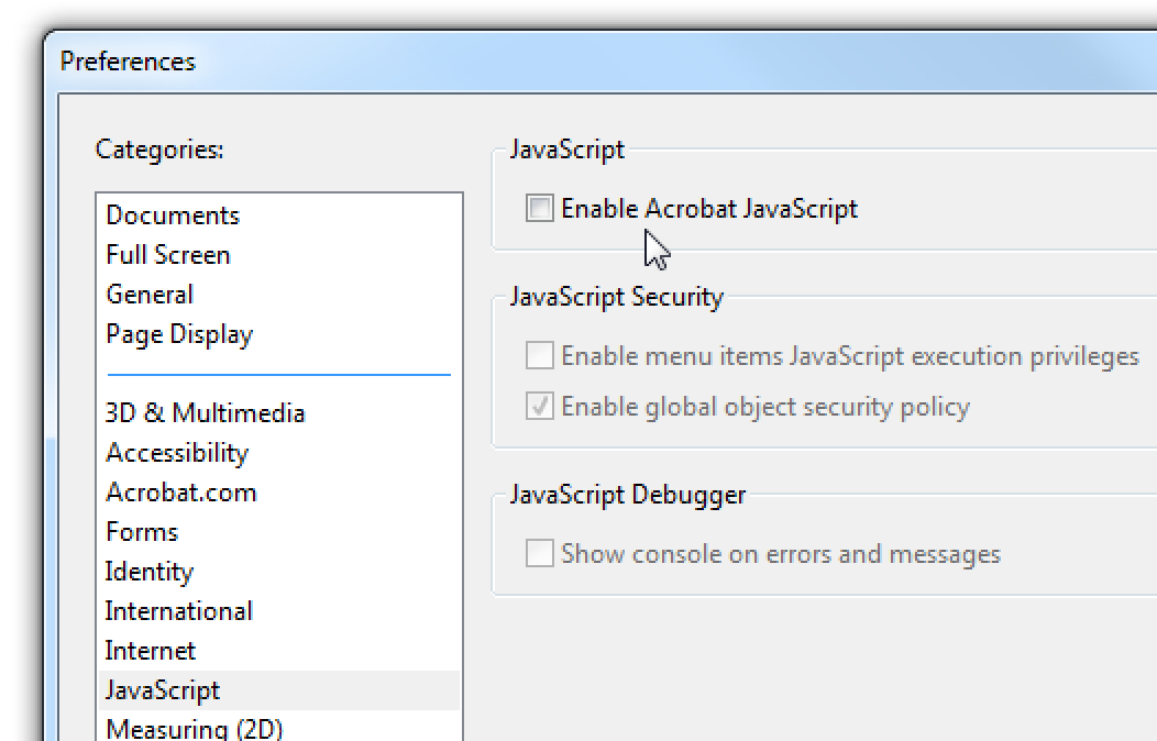 So deaktivieren Sie Javascript in Adobe Reader und patchen das neueste massive Sicherheitsloch