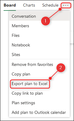 Das "Exportplan nach Excel" Möglichkeit.