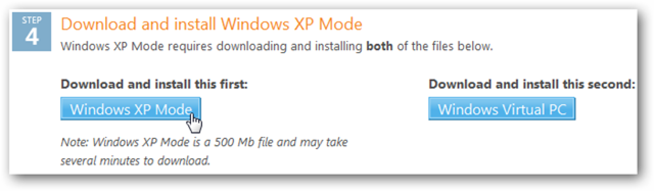 Installieren Sie den XP-Modus mit VirtualBox mithilfe des VMLite-Plugins