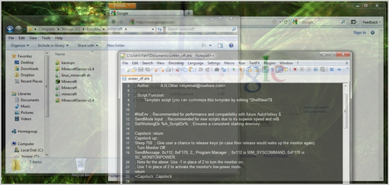 So ändern Sie die Fenstertransparenz in Windows 7 mit einem Hotkey