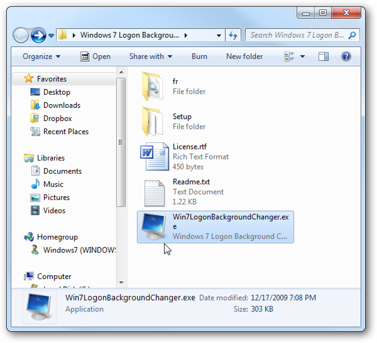 Passen Sie den Windows 7-Anmeldebildschirm an