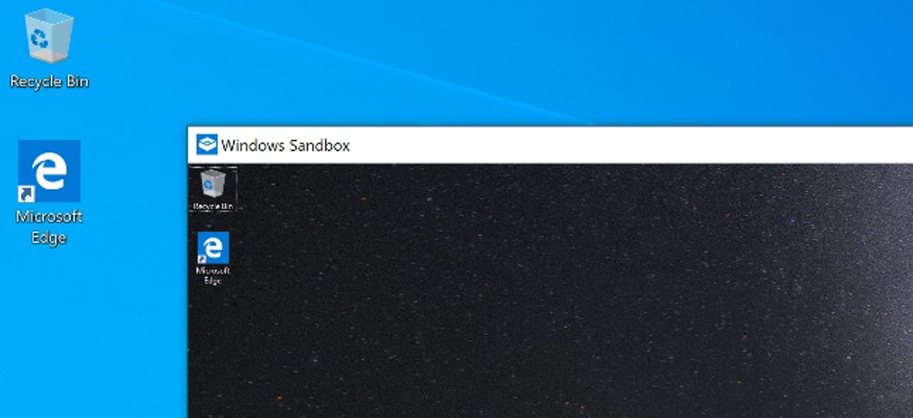Verwendung der neuen Sandbox von Windows 10 (zum sicheren Testen von Apps)