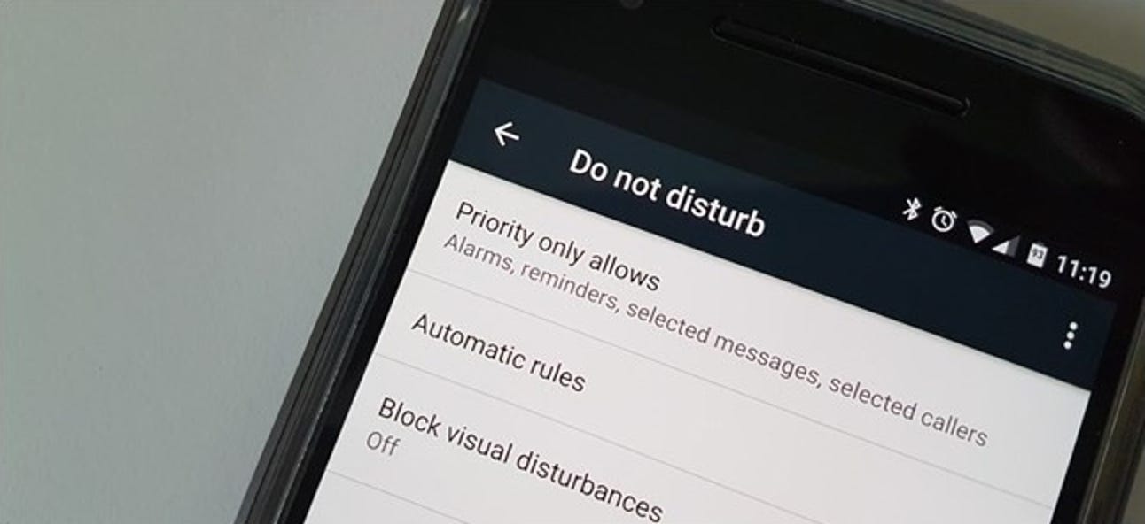 So stellen Sie automatische Ruhezeiten in Android mit "Keine Störung" ein