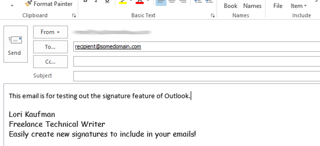 So erstellen Sie eine neue Signatur in Outlook 2013