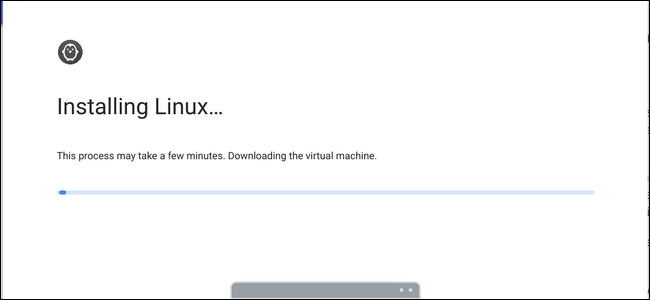 Linux-Dialog für Chromebooks installieren.