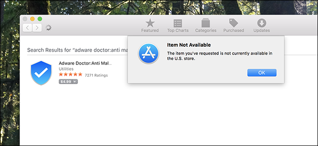 Adware Doctor im Mac App Store.