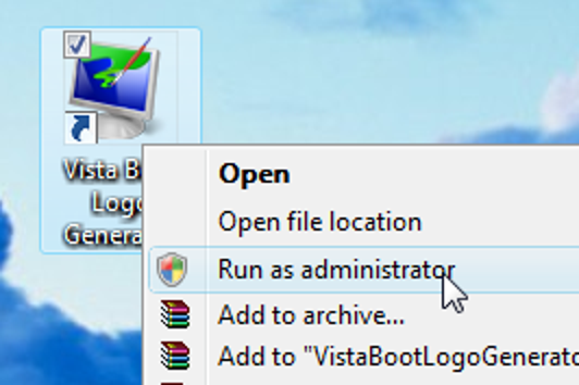 Erstellen Sie ein benutzerdefiniertes Startlogo für Windows Vista