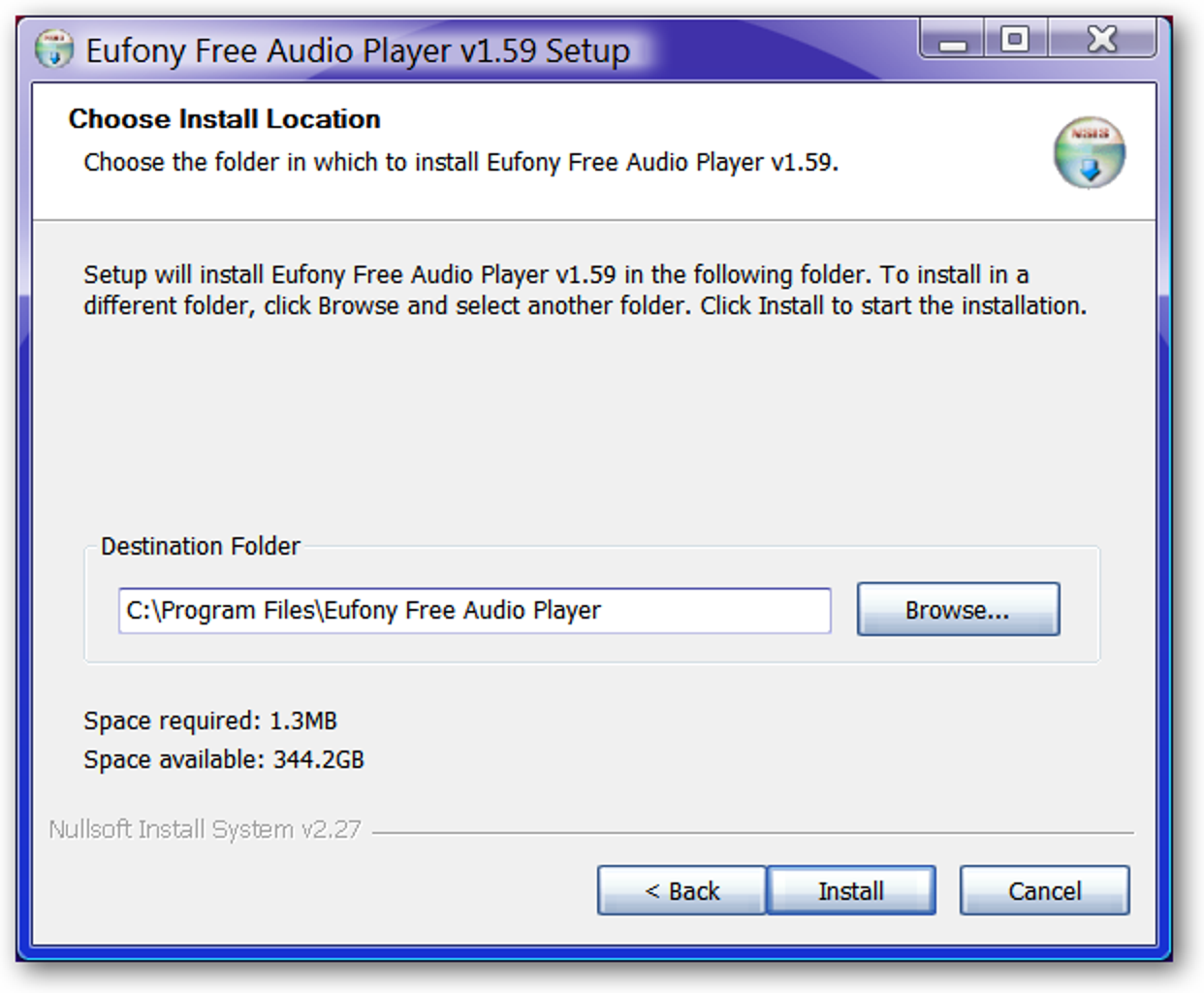Eufony Free Audio Player - Ressourcenschonender Audio-Player