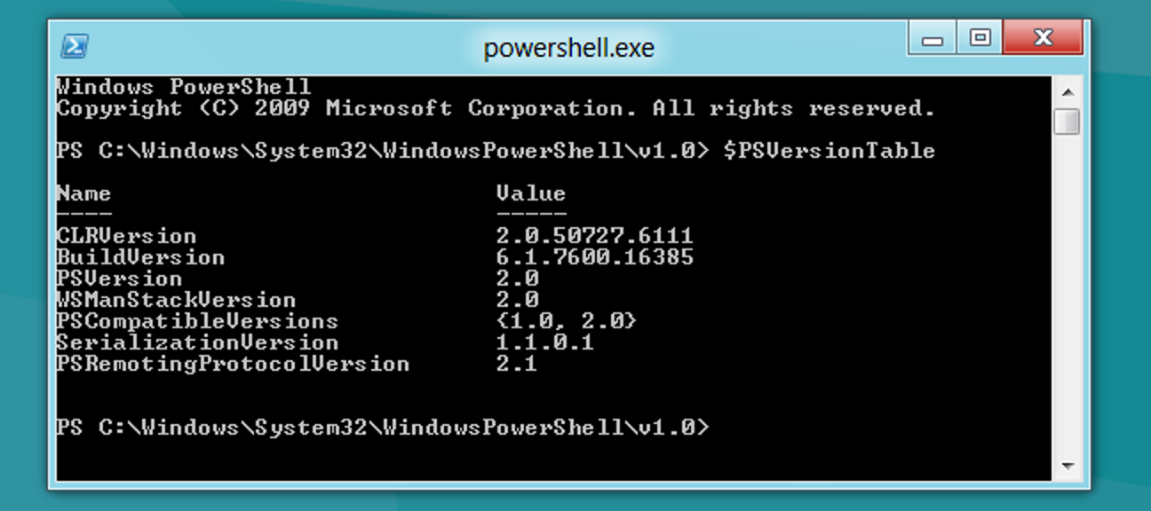 So führen Sie PowerShell 2 und 3 gleichzeitig unter Windows 8 aus