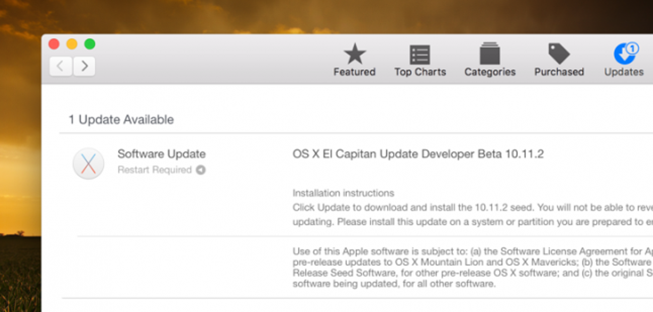 So verhindern Sie, dass OS X Beta-Updates im App Store angezeigt werden