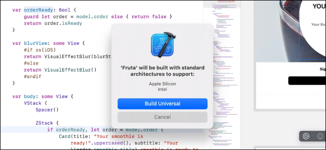 Erstellen einer universellen App in Xcode
