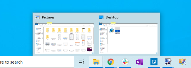 Fensterminiaturen in der Taskleiste von Windows 10 öffnen