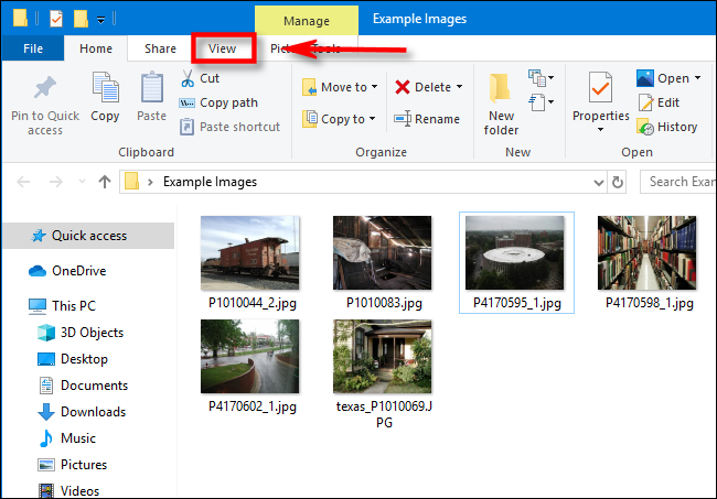 Klicken Sie im Datei-Explorer von Windows 10 auf Ansicht