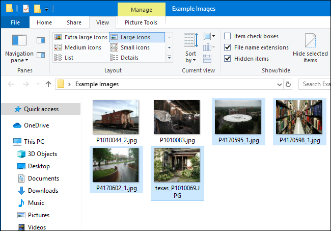 Windows 10 Datei-Explorer ohne Kontrollkästchen