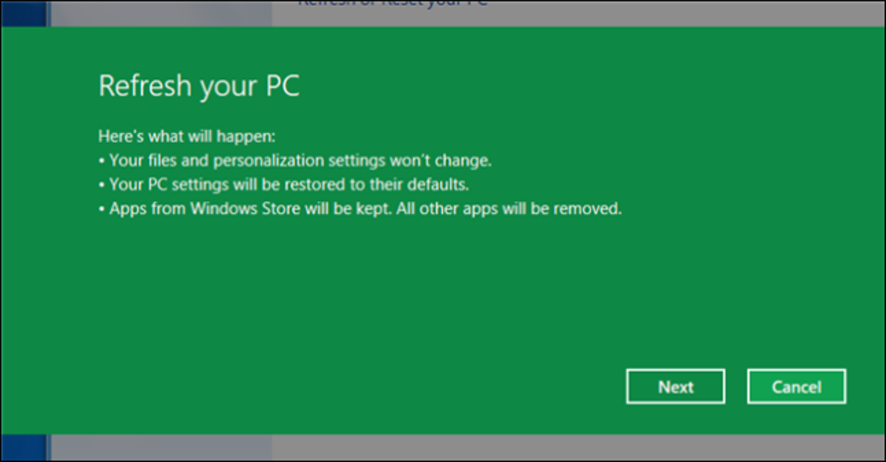 So verwenden Sie Aktualisieren und Zurücksetzen in Windows 8 oder 10, um Ihren PC einfach neu zu installieren