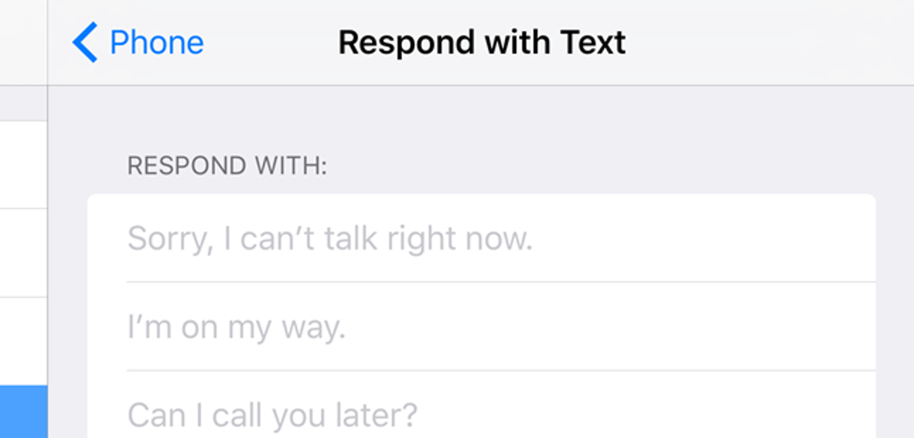 So passen Sie die Nachrichten „Mit Text antworten“ an Anrufe auf dem iPhone an