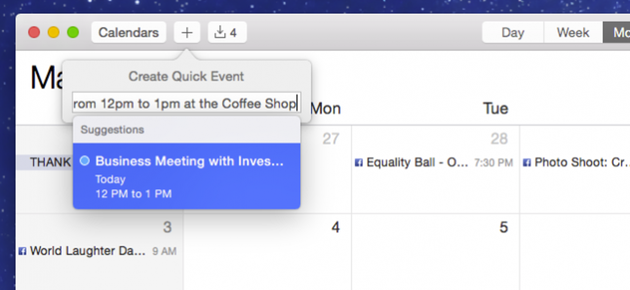So fügen Sie dem Apple-Kalender Ereignisse in einfacher Sprache hinzu