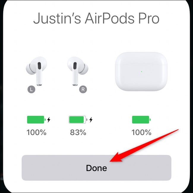 Apple AirPods Pro mit dem iPhone koppeln Tippen Sie auf Fertig