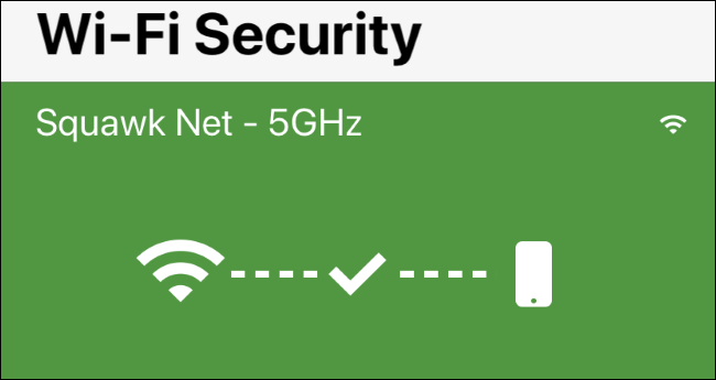 Bildschirm „Wi-Fi-Sicherheit“ in Norton Mobile Security für iPhone