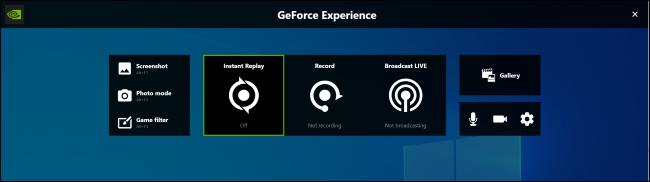 GeForce Experience-Overlay unter Windows 10