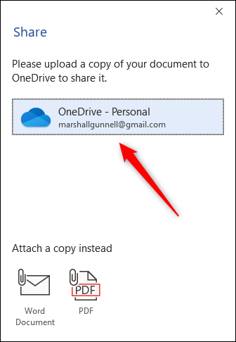 Dokument auf OneDrive hochladen
