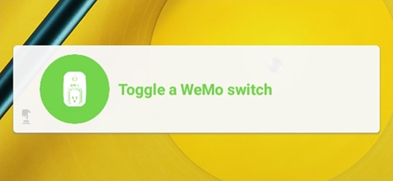 So steuern Sie Ihren Belkin WeMo Switch über den Startbildschirm