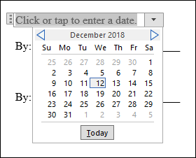 Datum auswählen