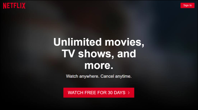 Kostenlose Netflix-Testversion