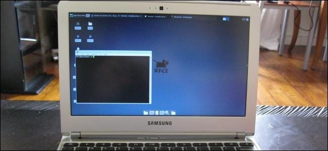 Linux auf einem Chromebook installiert