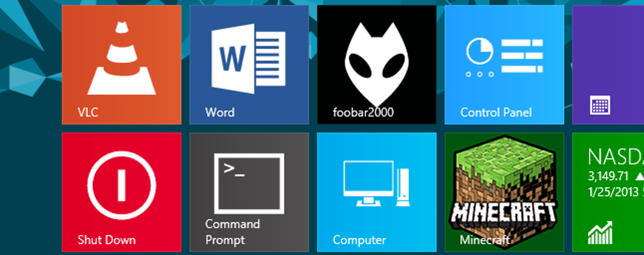 So erstellen Sie benutzerdefinierte Windows 8-Kachelsymbole für jedes Desktop-Programm