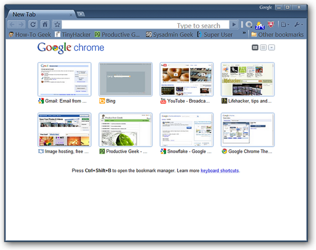 Leere neue Registerkarte Quick-Fix für Google Chrome