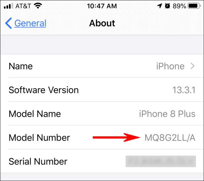 Finden Sie Ihre iPhone-Modellnummer