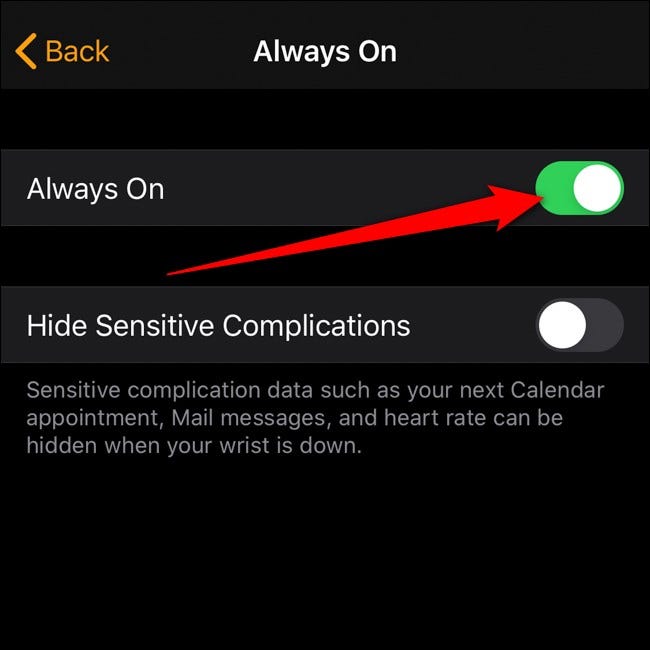 Apple iPhone Watch App ausschalten immer ein