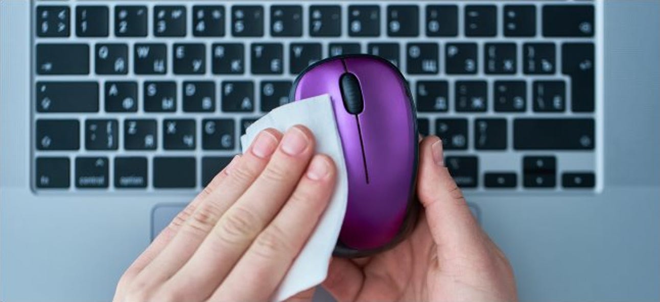 So desinfizieren Sie Ihre Maus und Tastatur