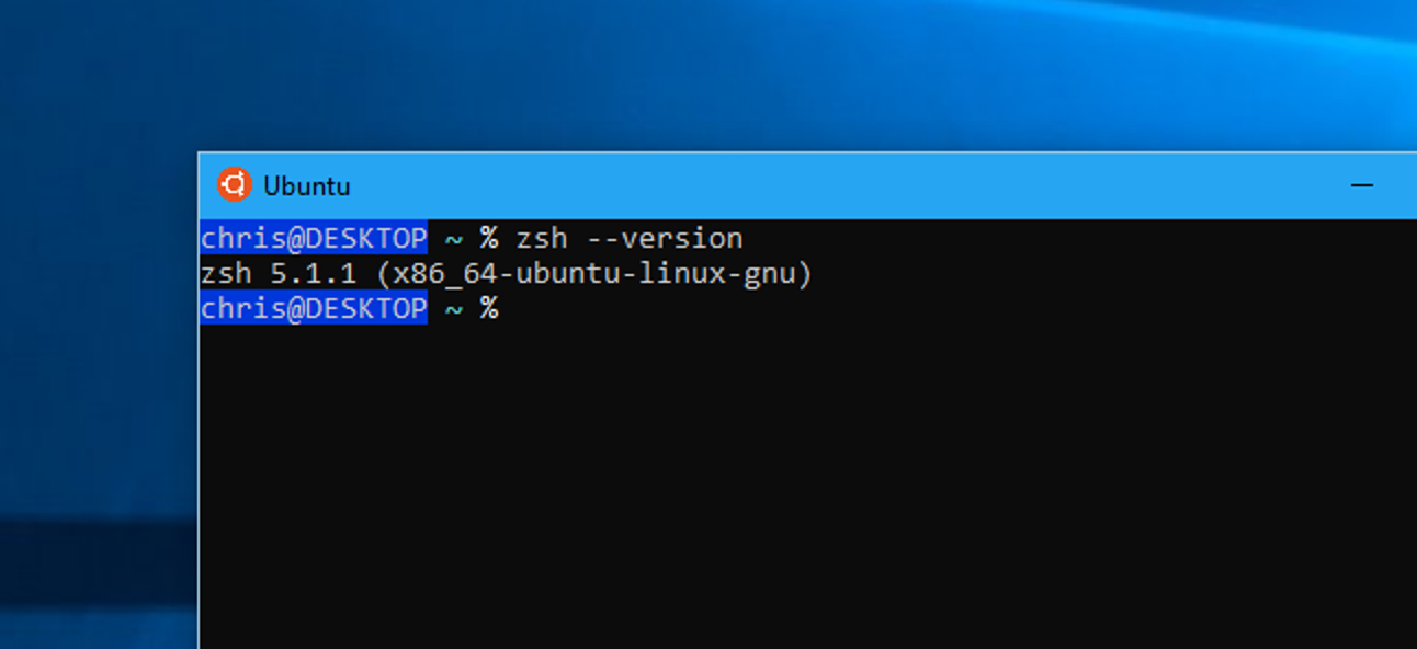 So verwenden Sie Zsh (oder eine andere Shell) in Windows 10